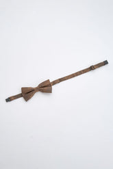 Junior Chocolate Paisley Bow Tie